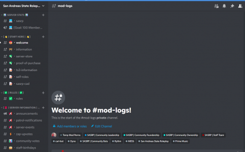 More information about "San Andreas State Roleplay - Discord Template"