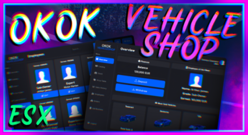 More information about "okok - Vehicle Shop (ESX) - Escrow Be Gone"