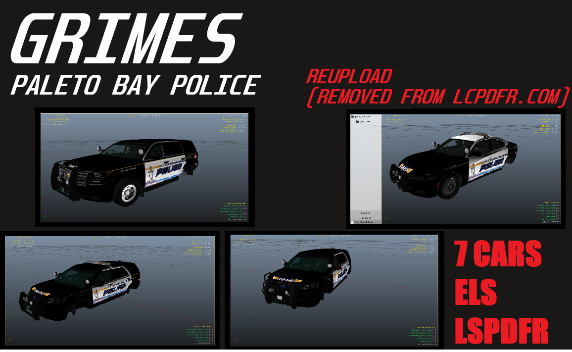 More information about "GRIMES | Paleto Bay Police pack | ELS | SP | LSPDFR |"