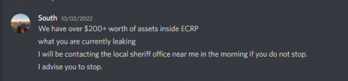 More information about "ECRP Server Dump"