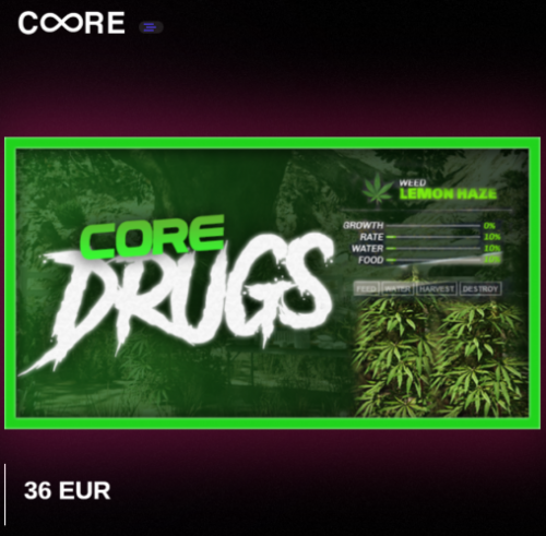 More information about "DRUGS CRAFT  -  CORE DRUGS"