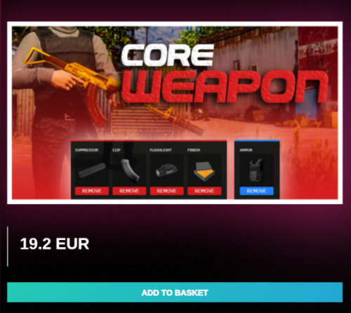 More information about "WEAPONS & ARMORY  -  CORE WEAPONS"