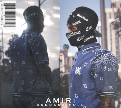 More information about "DonDrako's AMIRI Bandana Polo"