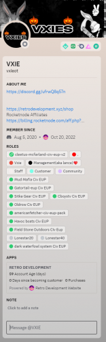 More information about "VXIE some of his eup !!"