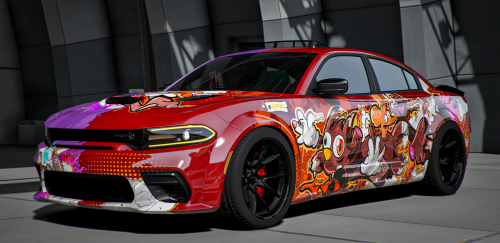 More information about "Custom Tuned Slideshow Itchy & Scratchy Dodge Charger SRT Widebody"