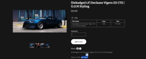 More information about "Declasse Vigero ZX CTX G.O.M Styling"