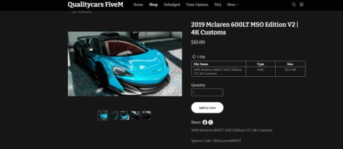 More information about "2019 Mclaren 600LT MSO Edition V2 | 4K Customs"