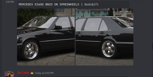 More information about "MERCEDES ES600 BNZO ON SPREEWHEELS | GodzGift"