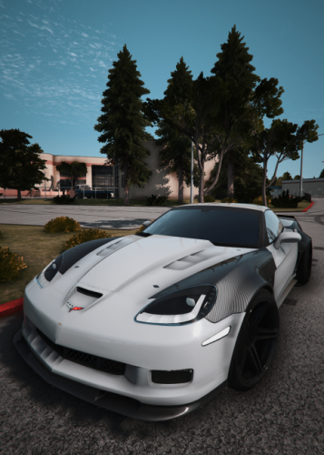 More information about "Custom Slideshow Chevy Corvette C6 ZR1 With Carbon Fenders - Racks Customs"