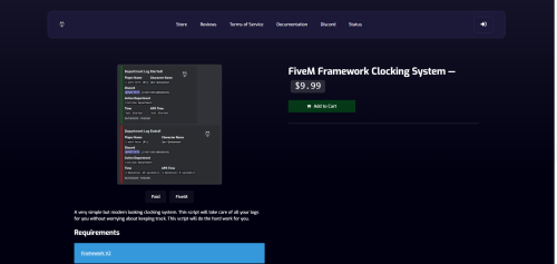 More information about "FiveM Framework Clocking System"