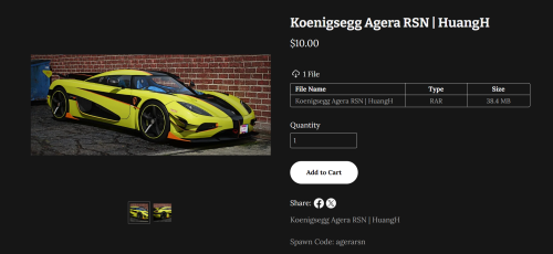 More information about "Koenigsegg Agera RSN HuangH"