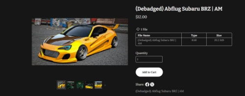 More information about "Abflug Subaru BRZ | Alley"