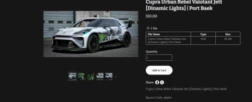 More information about "Cupra Urban Rebel Valotant Jett [Dinamic Lights] | Port Baek"