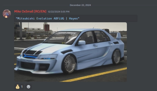 More information about ""Mitsubishi Evolution ABFLUG | Hayes""