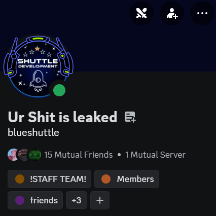 More information about "Shuttle Network Files Dumb By lance"