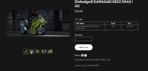 More information about "KAWASAKI RRZZ DRAG | Godz"