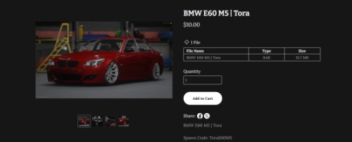 More information about "BMW E60 M5 | Tora"