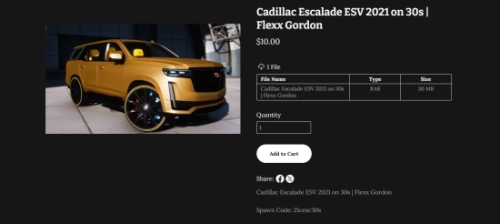 More information about "Cadillac Escalade ESV 2021 on 30s | Flexx Gordon"