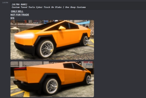 More information about "Custom Tuned Tesla Cyber Truck On Slabs | One Deep Customs"