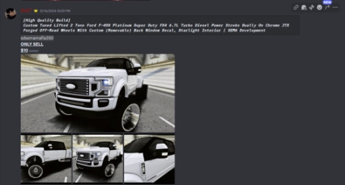 More information about "Custom Tuned Lifted 2 Tone Ford F-450 Platinum Super Duty FX4 6.7L Turbo Diesel Power Stroke Dually On Chrome JTX Forged Off-Road Wheels With Custom (Removable) Back Window Decal, Starlight Interior | SEMA Development"