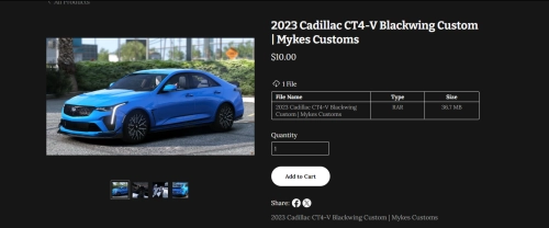 More information about "2023 Cadillac CT4-V Blackwing Custom | Mykes Customs"