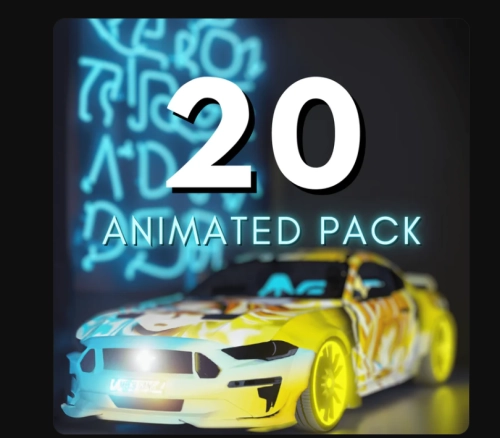 More information about "Animated Car Pack: 20 CARS | Digital Latvussi"