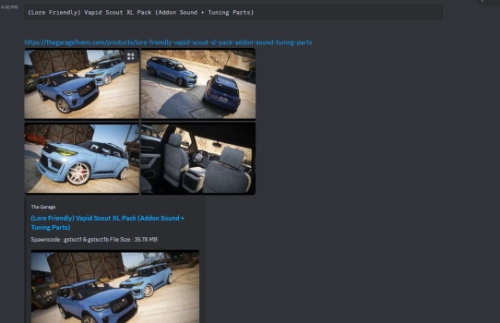 More information about "Vapid Scout XL Pack | GOM"