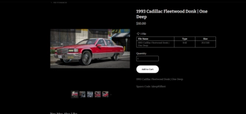 More information about "1993 Cadillac Fleetwood Donk | One Deep"