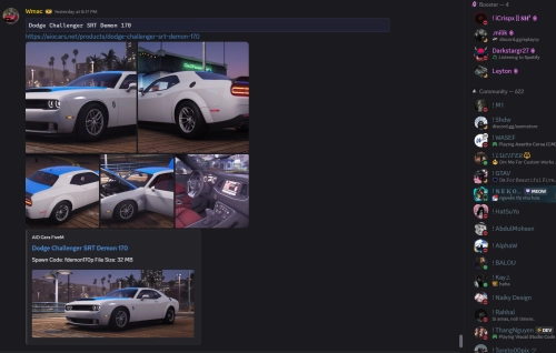 More information about "Dodge Challenger SRT Demon 170"