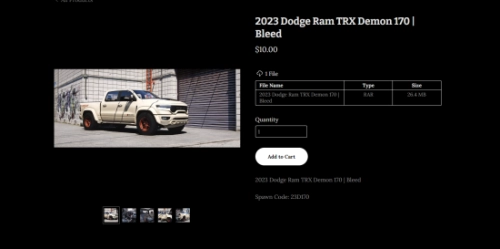 More information about "2023 Dodge Ram TRX Demon 170 | NUKEM"