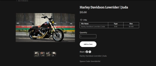 More information about "Harley Davidson Lowrider | Juda"