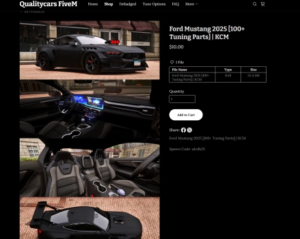 More information about "2025 Ford Mustang +100 Tuning Parts  | KCM"