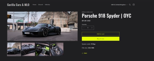 More information about "Porsche 918 Spyder | OYC"