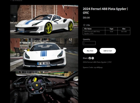 More information about "2024 Ferrari 488 Pista Spyder | OYC"