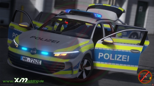 More information about "X-Modding Passat B9 Polizei Hamburg (HH) V1.0.0 [ELS][2D Logo]"