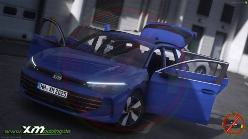 More information about "X-Modding Passat B9 Kriminalpolizei Hamburg (HH) V1.0.0 [ELS][2D Logo]"