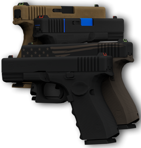 More information about "Thinline Weapon Pack | Glock + attachments | Taser x26 | BeanBag (Less Lethal)"