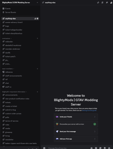 More information about "BlightyMods | GTAV Modding Server Discord Template"