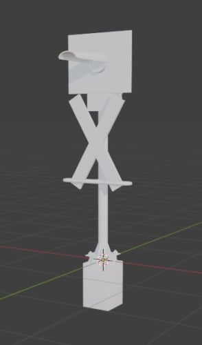 More information about "Old German Railroad Crossing | Wavefront (.obj) | Dev Asset"