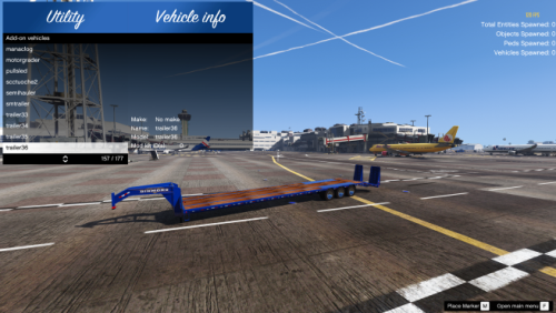 More information about "Diamond Triaxle Gooseneck Trailer by Life Gaming - Benji"