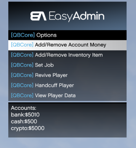 More information about "EasyAdmin QBCore Plugin"