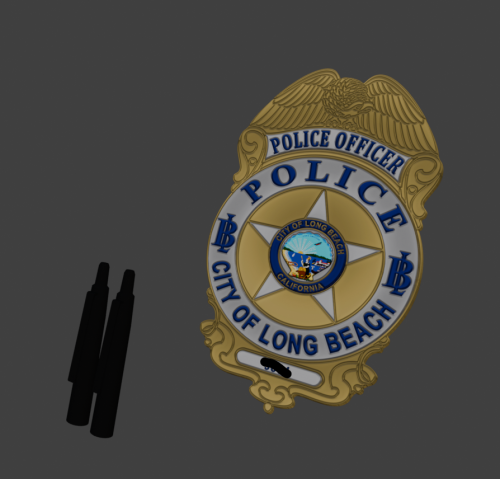 More information about "Lewis H. - Long Beach Police Badge"
